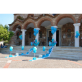 Μπαλόνια για Βάπτιση "Nautical Summer 3" με μπαλονοσυνθέσεις άγκυρες για στολισμό εκκλησίας με ναυτικό θέμα
