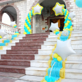Μπαλόνια για Βάπτιση "Twin Shooting Stars"με θέμα τα πεφταστέρια για στολισμό εκκλησίας