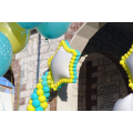 Μπαλόνια για Βάπτιση "Twin Shooting Stars"με θέμα τα πεφταστέρια για στολισμό εκκλησίας