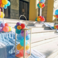 Στολισμός Εκκλησίας με Μπαλόνια Βάπτισης "Hot Pastel" για αγόρι, κορίτσι, ή διδυμάκια σε ζεστές παστέλ πολύχρωμες αποχρώσεις