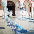 Στολισμός Εκκλησίας με Μπαλόνια Βάπτισης "Pearl Baby" για βάπτιση αγοριού χωρίς θέμα