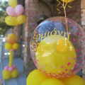 Πουά Μπαλόνια σε όλες τις αποχρώσεις για στολισμό βάπτισης για κορίτσι ή διδυμάκια