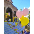 Πουά Μπαλόνια σε όλες τις αποχρώσεις για στολισμό βάπτισης για κορίτσι ή διδυμάκια