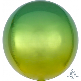 Μπαλόνι Ombre ORBZ σφαιρικό 43εκ. - Κίτρινο & Πράσινο - Κωδικός: A3984601 - Anagram