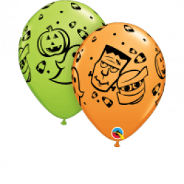 Μπαλόνια Latex "Halloween Fun 28εκ. (6 τεμάχια) - Κωδικός: 55237 - Qualatex