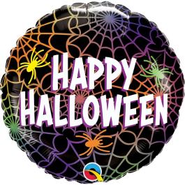 Μπαλόνι Foil "Happy Halloween Spiders & Webs" 46εκ. - Κωδικός: 14997 - Anagram