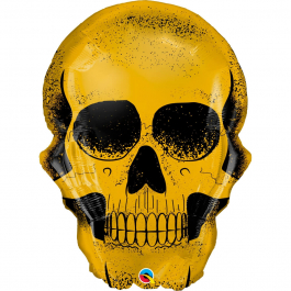 Μπαλόνι Foil "Golden Skull Halloween" 92εκ. - Κωδικός: 58135 - Qualatex