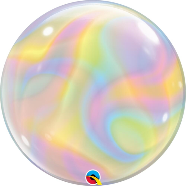 Μπαλόνι Bubble "Iridescent Swirls" 56εκ. - Κωδικός: 13081 - Qualatex