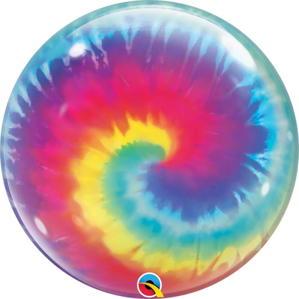 Μπαλόνι Bubble "Tie Dye Swirls" 56εκ. - Κωδικός: 13084 - Qualatex