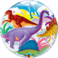 Μπαλόνι Bubble "Πολύχρωμοι Δεινόσαυροι" 56εκ. - Κωδικός: 13088 - Qualatex