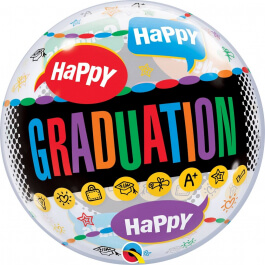 Μπαλόνι Bubble "Happy Graduation - Congrats Grad" 56εκ. - Κωδικός: 55800 - Qualatex