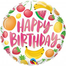 Μπαλόνι Foil "Birthday Fruits" 46εκ. - Κωδικός: 10264 - Qualatex