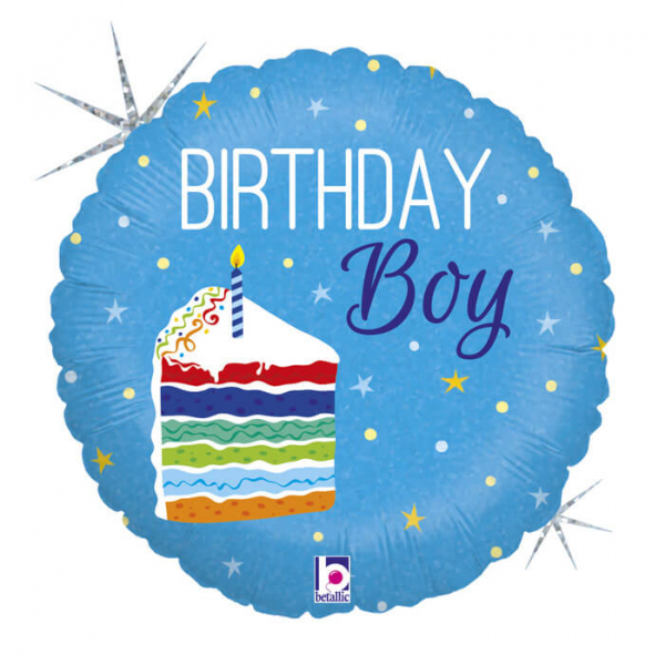 Μπαλόνι Foil "Birthday Cake Boy" 46εκ. - Κωδικός: 36276 - Betallic