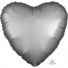 Μπαλόνι Foil "Καρδιά Satin Luxe Platinum" 43εκ. - Κωδικός: A3680601 - Anagram