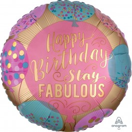 Μπαλόνι Foil "Happy Birthday Stay Fabulous" 46εκ. - Κωδικός: A3565201 - Anagram
