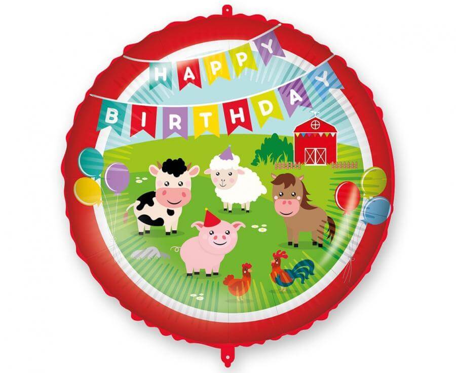 Μπαλόνι Foil "Farmyard Happy Birthday" 46εκ.