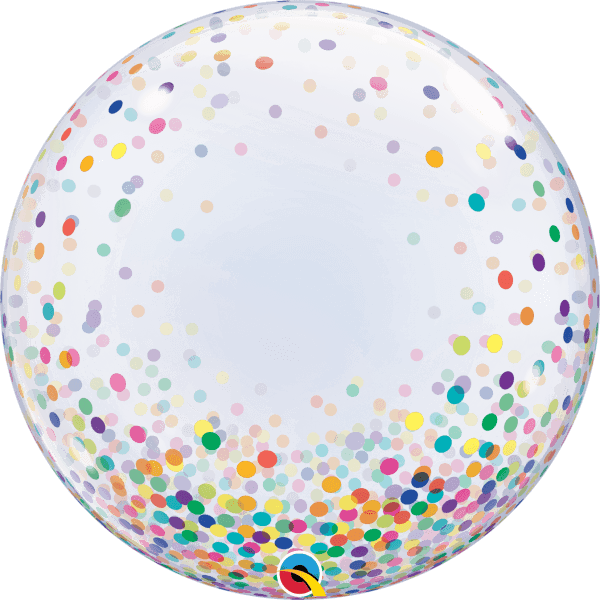 Μπαλόνι Deco Bubble "Colourful Confetti" 61εκ. - Κωδικός: 57791 - Qualatex