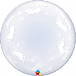 Μπαλόνι Deco Bubble "Πατουσάκια" 61εκ. - Κωδικός: 49459 - Qualatex