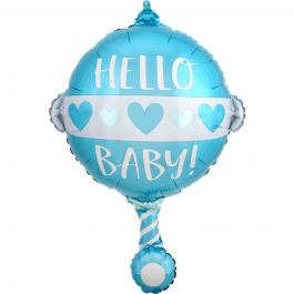 Μπαλόνι Foil "Baby Boy Rattle" 43εκ. x 60εκ. - Κωδικός: A4155901 - Anagram