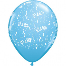Μπαλόνια Latex "It's a Boy" 28εκ. (6 τεμάχια) - Κωδικός: 11754 - Qualatex