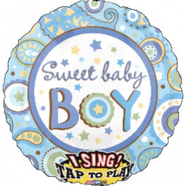 Μπαλόνι με μουσική "Sweet Baby Boy" 71εκ. - Κωδικός: A2206901 - Anagram