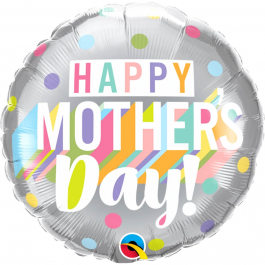 Μπαλόνι Foil "Mother's Day Big Pastel Dots" 46εκ. - Κωδικός: 17536 - Qualatex