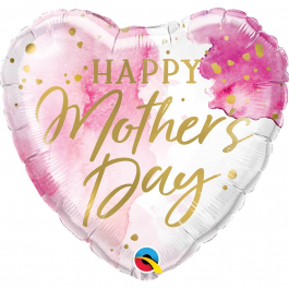Μπαλόνι Foil "Mother's Day Pink Watercolor" 46εκ. - Κωδικός: 21550 - Qualatex