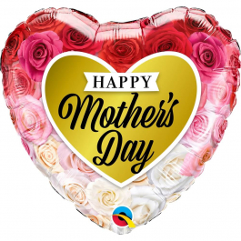 Μπαλόνι Foil "Mother's Day Roses Gold" 46εκ. - Κωδικός: 82210 - Qualatex