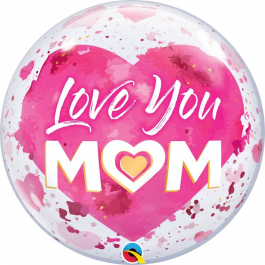 Μπαλόνι Bubble "Love You Mom" 56εκ. - 82542