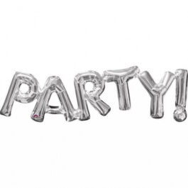 Μπαλόνι Λέξη "Party" μεγάλο - Anagram - ασημί - Κωδικός: A3309901 - Anagram
