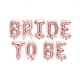 Μπαλόνι Φράση "BRIDE TO BE" - Partydeco - rose gold - Κωδικός: 5902230796713 - 