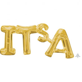 Μπαλόνι Λέξη "IT'S A" - Anagram - χρυσό - Κωδικός: A33764 - Anagram