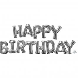 Μπαλόνι Φράση "HAPPY BIRTHDAY" - Anagram – ασημί - Κωδικός: A3609701 - Anagram