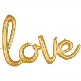 Μπαλόνι Λέξη "love" μεγάλο - Anagram - χρυσό - Κωδικός: A3669611 - Anagram