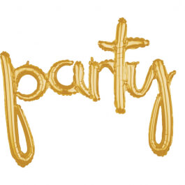 Μπαλόνι Λέξη "party" - Anagram - χρυσό - Κωδικός: A3669811 - Anagram