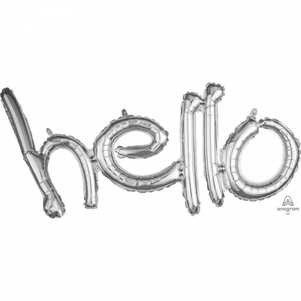Μπαλόνι Λέξη "hello" - Anagram - ασημί - Κωδικός: A36699 - Anagram