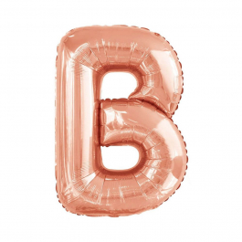 Μπαλόνι Γράμμα "B" μεγάλο - Reithmuller - ροζ χρυσό - Κωδικός: A9911464 - Reithmuller 