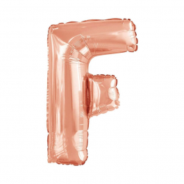 Μπαλόνι Γράμμα "F" μεγάλο - Reithmuller - ροζ χρυσό - Κωδικός: A9911468 - Reithmuller 