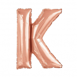Μπαλόνι Γράμμα "K" μεγάλο - Reithmuller - ροζ χρυσό - Κωδικός: A9911473 - Reithmuller 