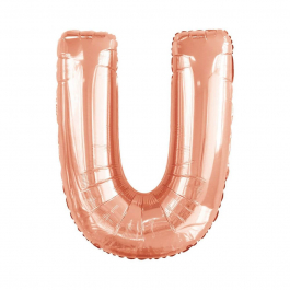Μπαλόνι Γράμμα "U" μεγάλο - Reithmuller - ροζ χρυσό - Κωδικός: A9911483 - Reithmuller 