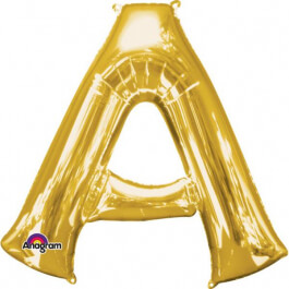 Μπαλόνι Γράμμα "A" μικρό - Anagram - χρυσό - Κωδικός: A3301201 - Anagram