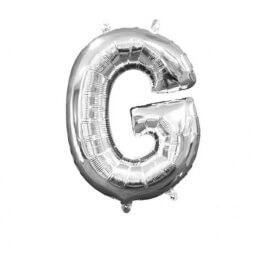 Μπαλόνι Γράμμα "G" μικρό - Anagram - ασημί - Κωδικός: A3302301 - Anagram