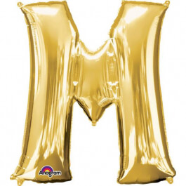 Μπαλόνι Γράμμα "M" μικρό - Anagram - χρυσό - Κωδικός: A3303701 - Anagram