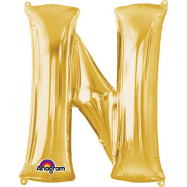 Μπαλόνι Γράμμα "N" μικρό - Anagram - χρυσό - Κωδικός: A3303901 - Anagram