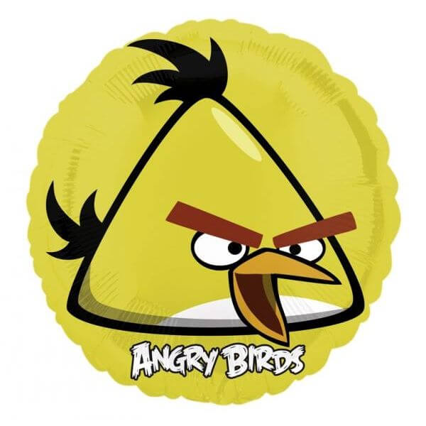 Μπαλόνι Foil "Angry Birds Κίτρινο" 43εκ. - Κωδικός: A2577201 - Anagram