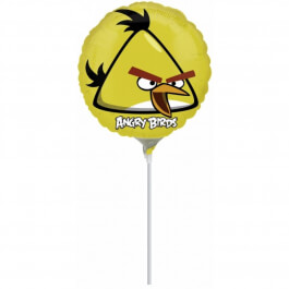 Μπαλόνι Foil μικρό για στικ "Angry Birds Κίτρινο" 23εκ. - Κωδικός: A2577309 - Anagram