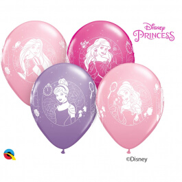 Μπαλόνια Latex "Princess Cameos" 28εκ. (5 τεμάχια) - Κωδικός: 18679 - Qualatex