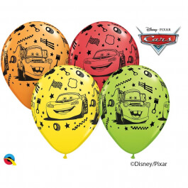 Μπαλόνια Latex "Cars Mcqueen & Mater" 28εκ. (6 τεμάχια) - Κωδικός: 18706 - Qualatex