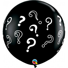 Μπαλόνι για Αποκάλυψη Φύλου "Ερωτηματικά" 76εκ. - Κωδικός: 43400 - Qualatex