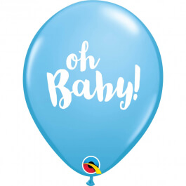 Μπαλόνια Latex "Oh Baby" 28εκ. (6 τεμάχια) - Κωδικός: 58118 - Qualatex